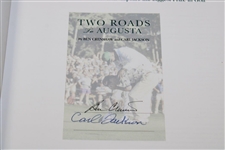 Augusta National Caddy Carl Jackson & Ben Crenshaw Signed Two Roads To Augusta Book JSA ALOA

