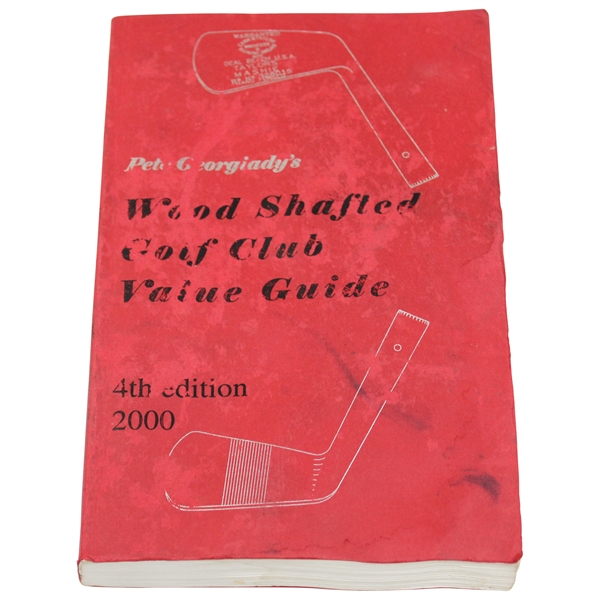 Peter Georgiady Signed Wood Shafted Golf Club Value Guide Booklet JSA ALOA