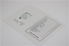 Byron Nelson Signed Augusta National Golf Club Scorecard JSA ALOA
