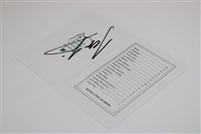 Sergio Garcia Signed Augusta National Golf Club Scorecard JSA ALOA