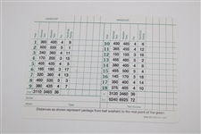 Sergio Garcia Signed Augusta National Golf Club Scorecard JSA ALOA