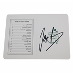 Sergio Garcia Signed Augusta National Golf Club Scorecard JSA ALOA