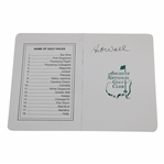Art Wall Signed Augusta National Golf Club Scorecard JSA ALOA