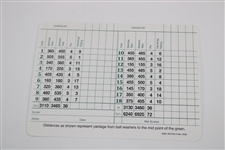 Art Wall Signed Augusta National Golf Club Scorecard JSA ALOA