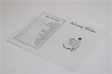 Herman Keiser Signed Augusta National Golf Club Scorecard JSA ALOA