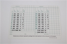 Herman Keiser Signed Augusta National Golf Club Scorecard JSA ALOA