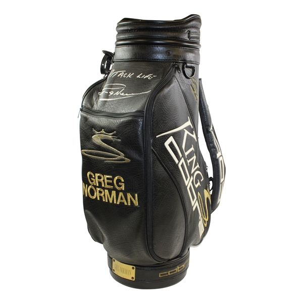 Greg Normans Signed Personal Circa 1997 COBRA Qantas Full Size Golf Bag JSA ALOA