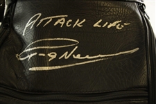 Greg Norman's Signed Personal Circa 1997 COBRA Qantas Full Size Golf Bag JSA ALOA