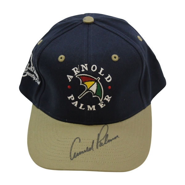 Arnold Palmer Signed Latrobe Country Club Circle Logo Hat JSA ALOA