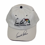 Arnold Palmer Signed Arnold Palmer Latrobe Country Club Khaki Hat JSA ALOA