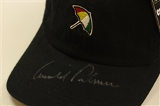 Arnold Palmer Signed Arnold Palmer Umbrella Logo Black Hat JSA ALOA