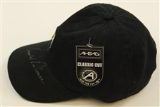 Arnold Palmer Signed Arnold Palmer Umbrella Logo Black Hat JSA ALOA