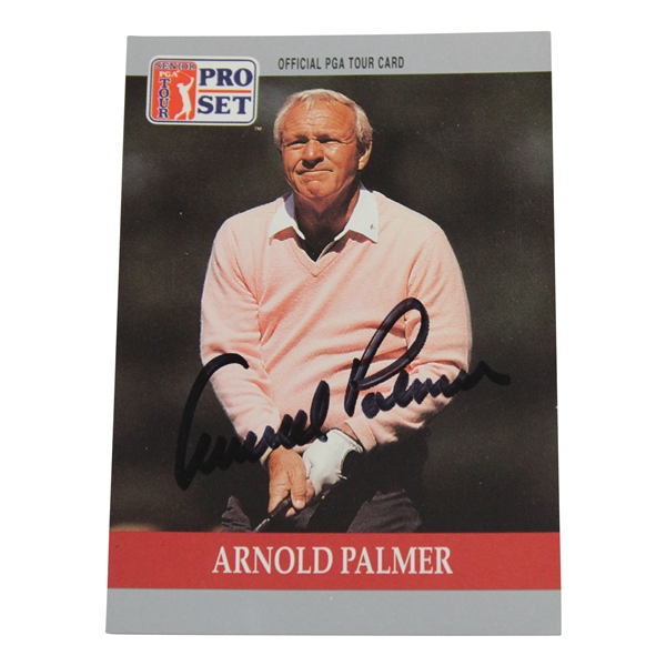 Arnold Palmer Signed PGA Tour Pro Set Card JSA ALOA