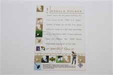 Arnold Palmer Signed Upper Deck Major Champions US Open Card JSA ALOA