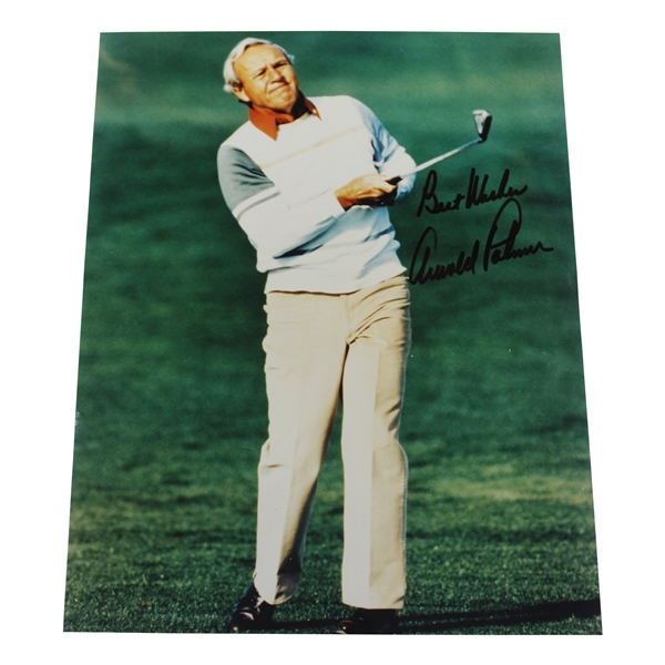 Arnold Palmer Signed Photo w/Best Wishes Inscription JSA ALOA