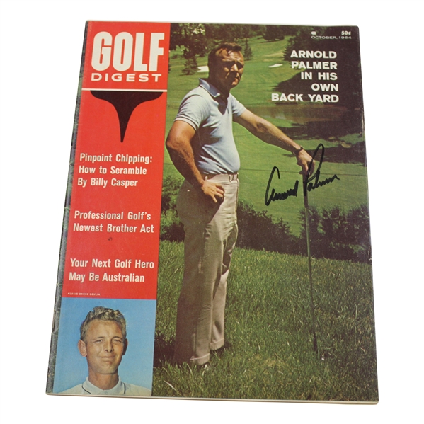 Arnold Palmer Signed Golf Digest Magazine - October 1964 JSA ALOA
