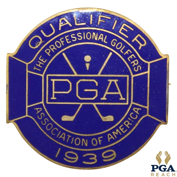 1939 PGA Championship at Pomonok CC Contestant Badge - Henry Picard Winner