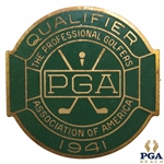 1941 PGA Championship at Cherry Hills CC Contestant Badge - Vic Ghezzi Winner
