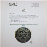 1946 PGA Championship at Portland CC Contestant Badge - Ben Hogan Winner