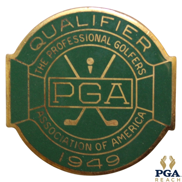 1949 PGA Championship at Hermitage CC Contestant Badge - Sam Snead Winner