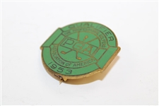 1953 PGA Championship at Birmingham CC Contestant Badge - Walter Burkemo Winner