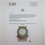 1986 PGA Championship at Inverness Club Contestant Badge - Bob Tway Winner