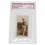 1928 Walter Hagen Millhoff & Co. Ltd Famous Golfers Card #2 PSA #01652347 NM7