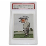 1931 Harry Vardon WA & AC Churchman Prominent Golfers Card #9 PSA #06351657 EX-MT 6