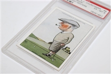 1931 Harry Vardon WA & AC Churchman Prominent Golfers Card #9 PSA #06351657 EX-MT 6