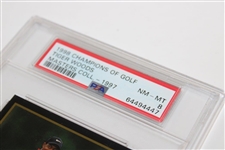 1998 Tiger Woods Champions of Golf Golf Card PSA #64494447 NM-MT 8