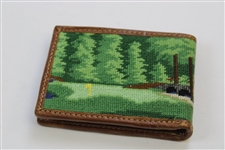 Augusta National Masters Smathers & Branson Hand-Stitched Needlepoint Wallet in Box