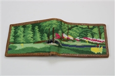 Augusta National Masters Smathers & Branson Hand-Stitched Needlepoint Wallet in Box