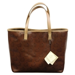 ANGC Masters Tournament Brown/Copper Tone Leather Purse Made in Italy