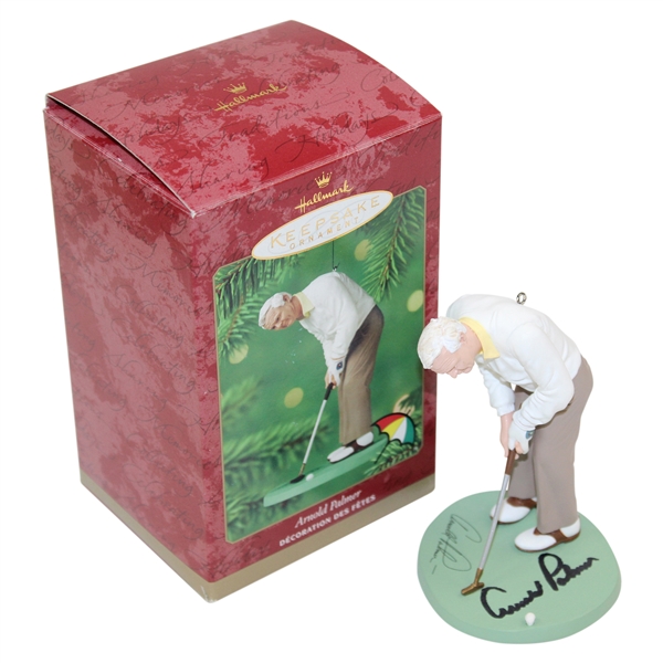 Arnold Palmer Signed Hallmark Christmas Ornament with Box JSA ALOA