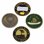 Oakmont, Augusta National, Pebble Beach & Merion Ball Markers 