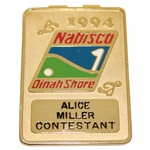1994 Nabisco Dinah Shore Contestant Money Clip - Alice Miller