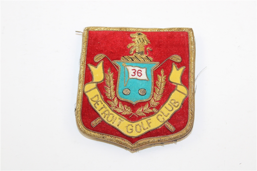 Detroit Golf Club Members Coat Crest
