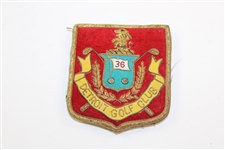 Detroit Golf Club Members Coat Crest