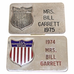 1970s PGA Tournament Player Wife Badges - Mr Bill Garrett