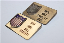1970's PGA Tournament Player Wife Badges - Mr Bill Garrett