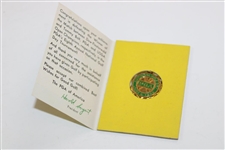 1959 National Golf Day Medal & Book - Finsterwald vs. Bolt