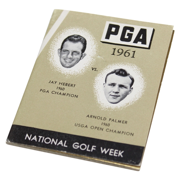1961 National Golf Day Medal & Book - Arnold Palmer vs. Hebert