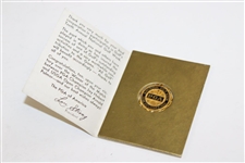 1961 National Golf Day Medal & Book - Arnold Palmer vs. Hebert