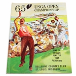 1965 US Open at Bellerive Golf Club Official Program - Gary Player