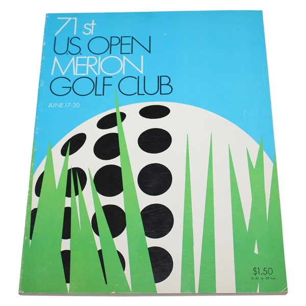 1971 US Open at Merion Golf Club Official Program - Lee Trevino