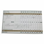Paul Runyan Game Used Signed Scorecard Annandale Golf Club JSA ALOA
