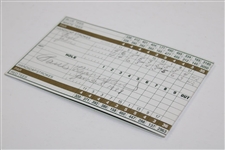 Paul Runyan Game Used Signed Scorecard Annandale Golf Club JSA ALOA