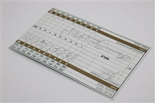 Paul Runyan Game Used Signed Scorecard Annandale Golf Club JSA ALOA