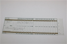 Paul Runyan Game Used Signed Scorecard Annandale Golf Club JSA ALOA