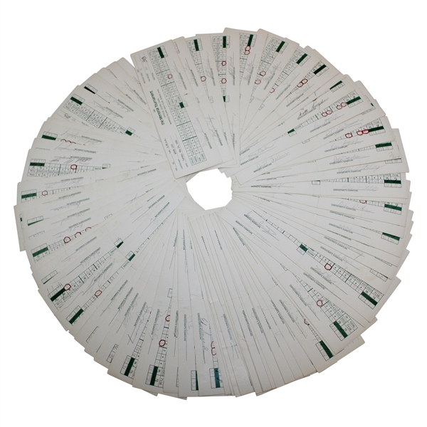 Seventy-Five (75) 1980 The Memorial Tournament Official Used Scorecards